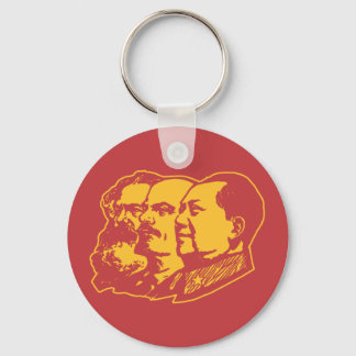 Marx Lenin Mao Portrait Schlüsselanhänger