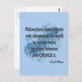 Marx Postkarte (Vorne/Hinten)