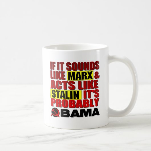 Marx, Stalin? Obama! Kaffeetasse (Rechts)