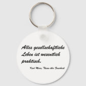Marx Thesen Feuerbach Schlüsselanhänger (Vorderseite)