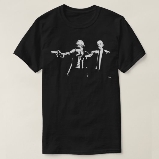 Marx und Lenin Fun Philosopher Shirt (Design vorne)