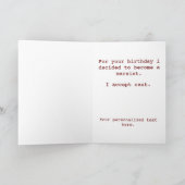 Marxist Birthday Card Karte (Innenseite)
