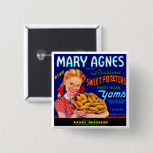 Mary Agnes Louisiana Yams Button