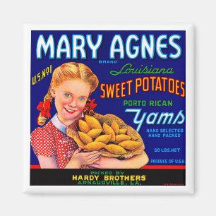Mary Agnes Louisiana Yams Magnet