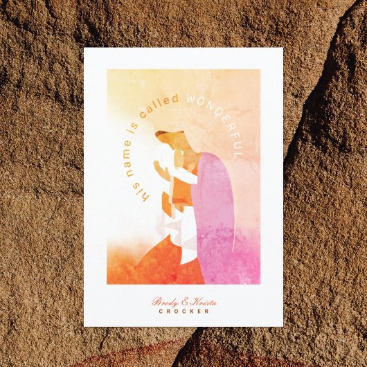 Mary and Baby Jesus Christmas Feiertagskarte