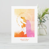 Mary and Baby Jesus Christmas Feiertagskarte (Stehend Vorderseite)