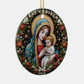 Mary and Baby Jesus Weihnachtsschmuck (Rechts)