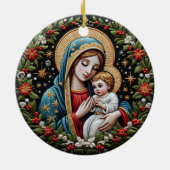 Mary and Baby Jesus Weihnachtsschmuck (Hinten)