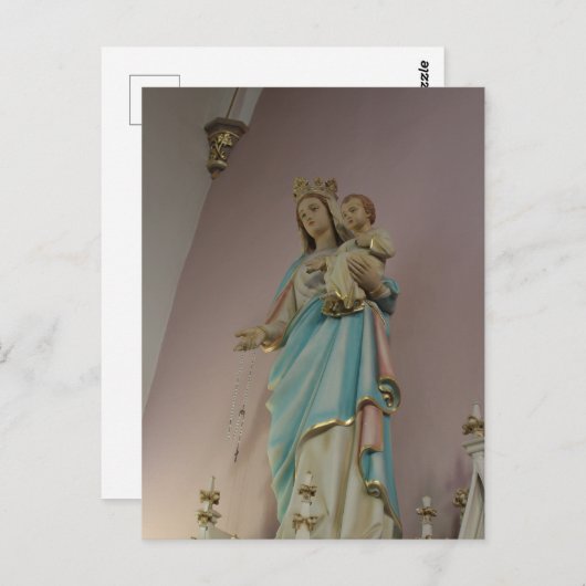 Mary and Baby Katholic Church Postkarte (Vorne/Hinten)