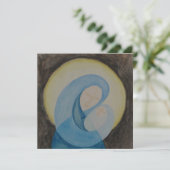 Mary and Child Öko-friendly Platz Weihnachtskarte (Stehend Vorderseite)