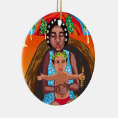 Mary and Jesus - australische Krippe Keramik Ornament (Rechts)