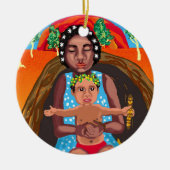 Mary and Jesus - australische Krippe Keramik Ornament (Vorne)