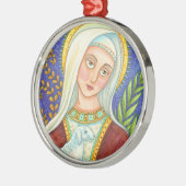 Mary and Lamb CHRISTMAS ORNAMENT Aus Metall (Links)