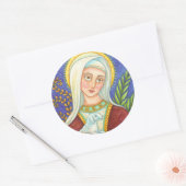 Mary and Lamb CLASSIC ROUND STICKER Sheet (Umschlag)