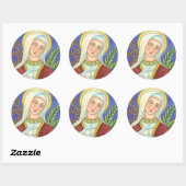 Mary and Lamb CLASSIC ROUND STICKER Sheet (Blatt)