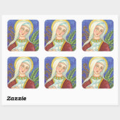 Mary and Lamb CLASSIC SQUARE STICKERS Sheet (Blatt)
