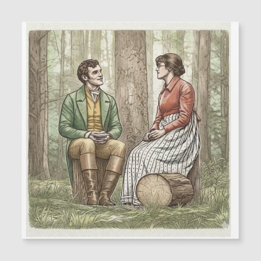 Mary and Tom in "The Other Bennet Sister" Magnetkarte (Vorderseite)