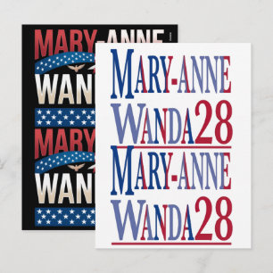 Mary-Anne Wanda 28 Mary Anne Wanda 2028 T-Shirt Feiertagspostkarte