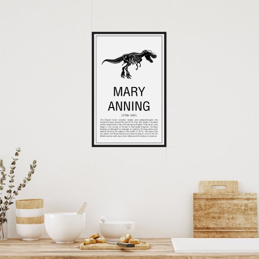 Mary Anning Poster (Küche)