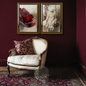 Mary Antoinette Portrait Bird & Rose Floral Seidenpapier