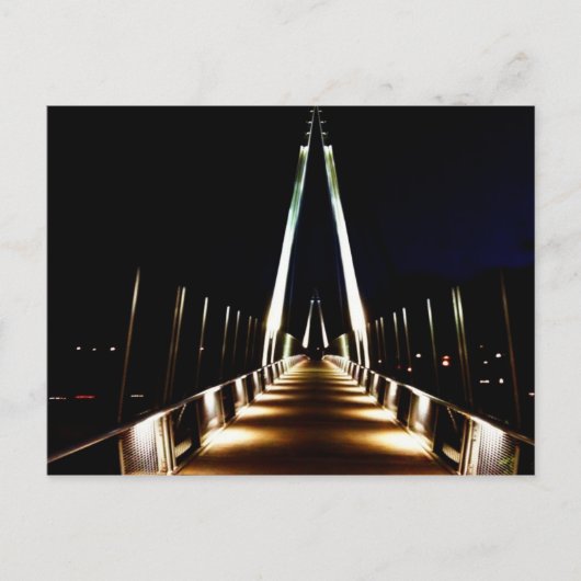 Mary Ave. Footbridge, Cupertino, CA Postkarte (Vorderseite)