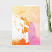 Mary & Baby Jesus Weihnachtskarte Karte (Vorderseite)