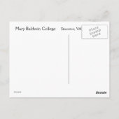 Mary Baldwin Uni Staunton VA Virginia Postcard Postkarte (Rückseite)