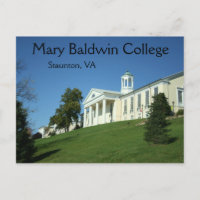 Mary Baldwin Uni Staunton VA Virginia Postcard