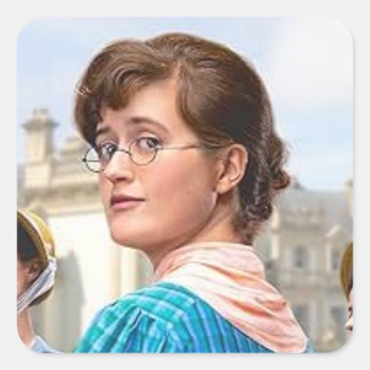 Mary Bennet  Quadratischer Aufkleber (Vorderseite)