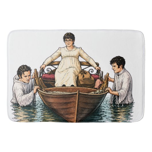 Mary Bennets ultimative Bootsfahrt  Badematte (Vorderseite)