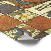 Mary besucht ihren Cousin Elizabeth, mittelalterli Poster (Ecke)