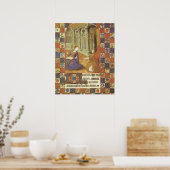 Mary besucht ihren Cousin Elizabeth, mittelalterli Poster (Küche)