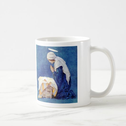 Mary Beten und Baby Jesus Kaffeetasse (Rechts)
