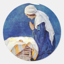 Mary Beten und Baby Jesus