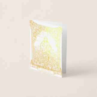 Mary Card-Jungfrau gesegnet Folienkarte