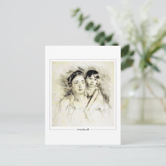 Mary Cassatt #197 - Fine Art Postcard Postkarte (Stehend Vorderseite)