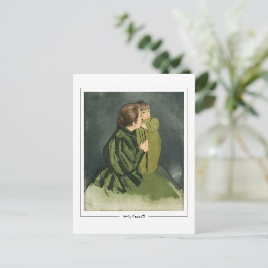 Mary Cassatt #329 - Fine Art Postcard Postkarte (Stehend Vorderseite)