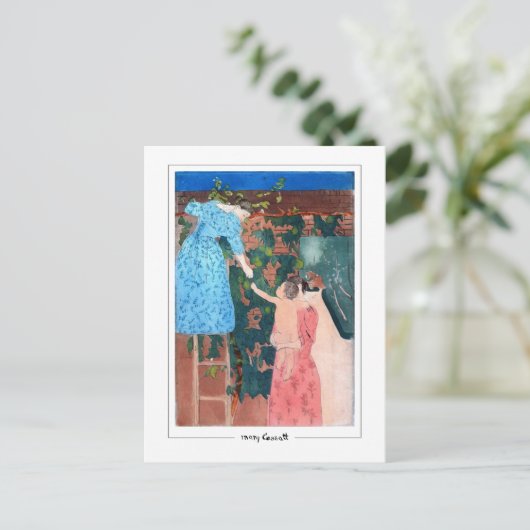 Mary Cassatt #400 - Fine Art Postcard Postkarte (Stehend Vorderseite)