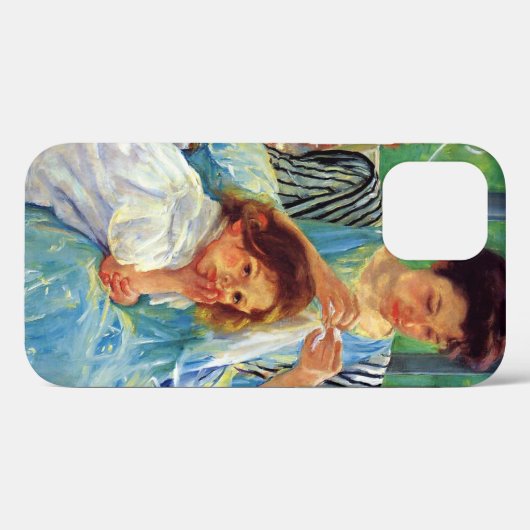 Mary Cassatt art: Junge Mutter, Cassatmalerei Case-Mate iPhone Hülle (Rückseite (Horizontal))