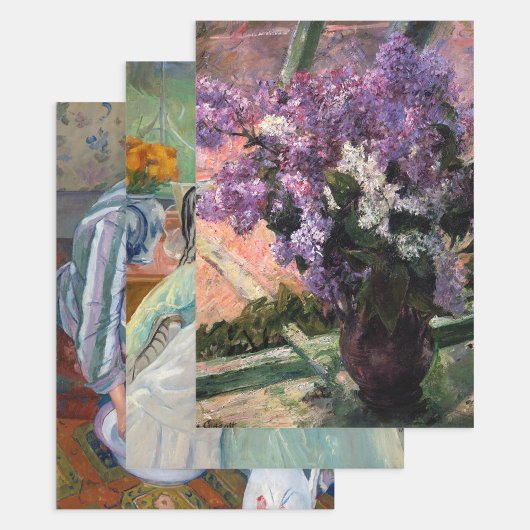 Mary Cassatt - Auswahl der Meisterwerke Geschenkpapier Set