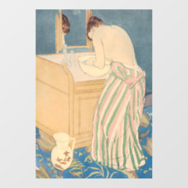 Mary Cassatt - Badegewässer für Frauen Fensteraufkleber