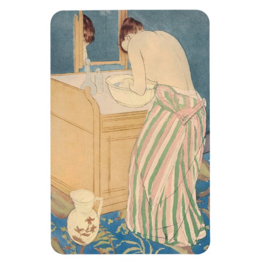 Mary Cassatt - Badegewässer für Frauen Magnet (Vertikal)