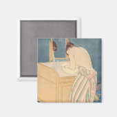 Mary Cassatt - Badegewässer für Frauen Magnet (Vorderseite/Rückseite)