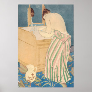 Mary Cassatt - Badegewässer für Frauen Poster