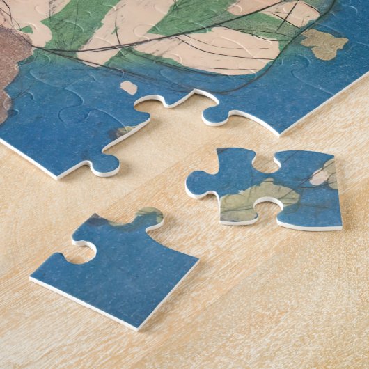 Mary Cassatt - Badegewässer für Frauen Puzzle (Seite)