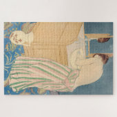 Mary Cassatt - Badegewässer für Frauen Puzzle (Horizontal)