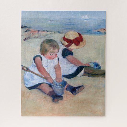 Mary Cassatt Children Playing on the Beach 1884  Puzzle (Vertikal)