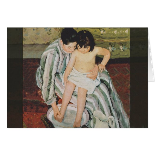 Mary Cassatt Child's Bath Painting (Vorderseite (Horizontal))