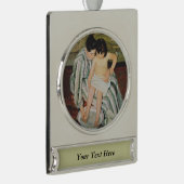 Mary Cassatt Child's Bath Painting Banner-Ornament Silber (Rechts)