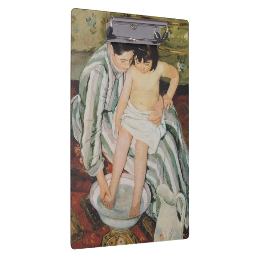 Mary Cassatt Child's Bath Painting Klemmbrett (Rechts)